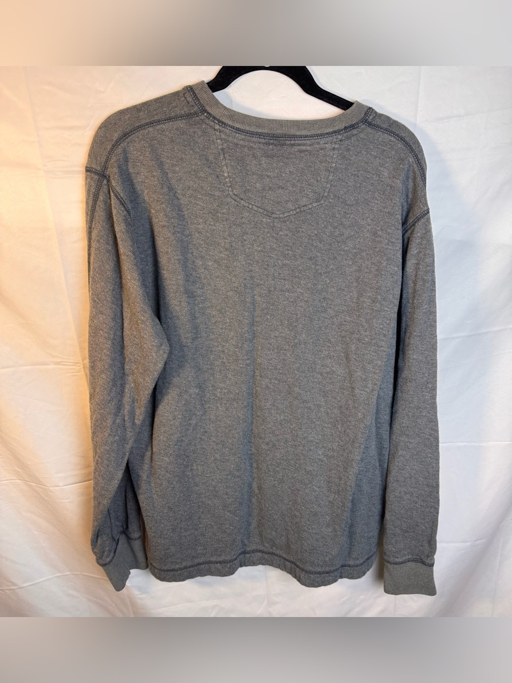 Eddie Bauer Heather Gray Crewneck Pullover - Picture 3 of 7